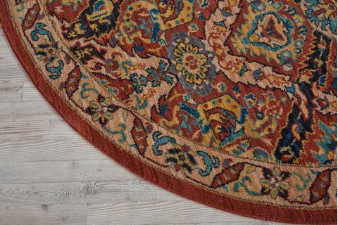 Nourison Nourison 2020 Blue Round 75 X 75 Area Rug 805-101877 Image 1
