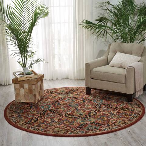 Nourison Nourison 2020 Blue Round 75 X 75 Area Rug 805-101877 Image 3