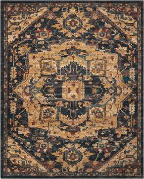 Nourison Nourison 2020 Blue Rectangle 4x6 ft Polyester Carpet 101885
