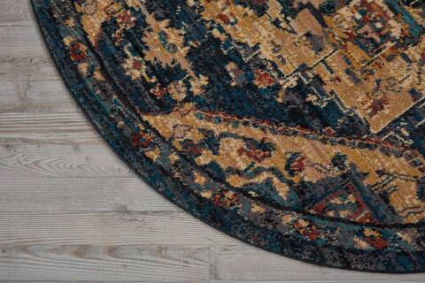 Nourison Nourison 2020 Blue Round 50 X 50 Area Rug 805-101886 Image 1