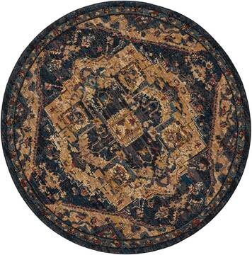 Nourison Nourison 2020 Blue Round 5'0" X 5'0" Area Rug  805-101886