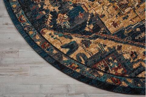 Nourison Nourison 2020 Blue Round 75 X 75 Area Rug 805-101889 Image 1