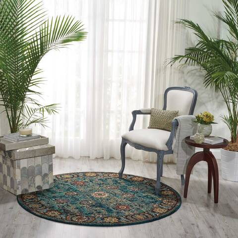 Nourison Nourison 2020 Red Round 50 X 50 Area Rug 805-101910 Image 3