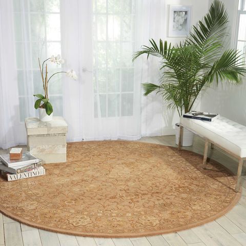 Nourison 3000 Beige Round 80 X 80 Area Rug 99446201454 805-101979 Image 1