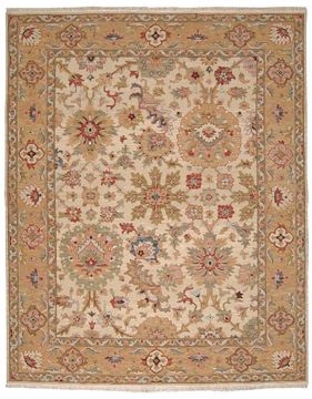 Nourison NOURMAK Beige Rectangle 4x6 ft Wool Carpet 102111