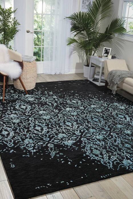 Nourison Opaline Blue 56 X 75 Area Rug 805-102285 Image 3