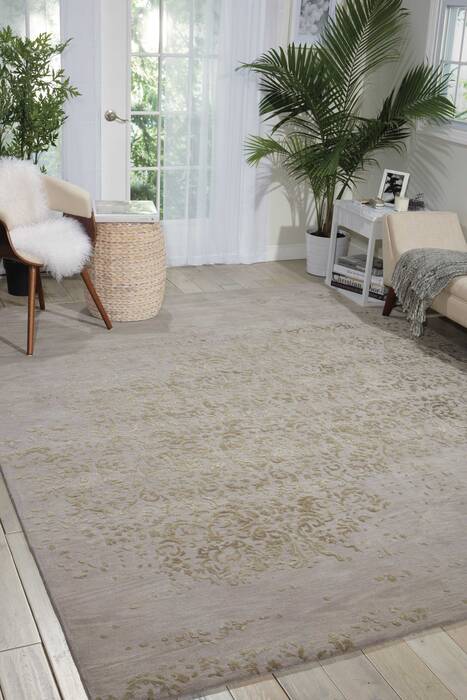 Nourison Opaline Grey 56 X 75 Area Rug 805-102297 Image 3