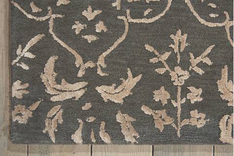 Nourison Opaline Grey 56 X 75 Area Rug 805-102321 Image 1