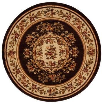 Nourison Paramount Brown Round 5'3" X 5'3" Area Rug  805-102402