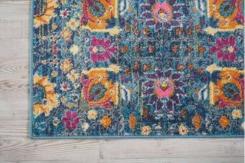 Nourison Passion Blue 110 X 210 Area Rug 805-102410 Image 1
