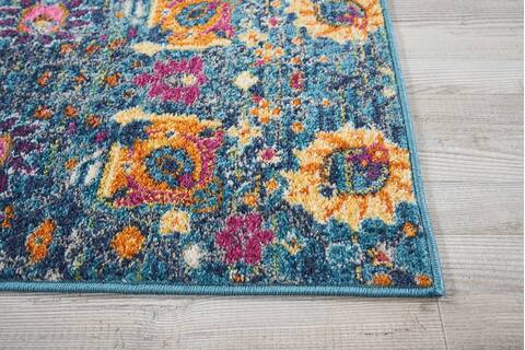 Nourison Passion Blue 110 X 210 Area Rug 805-102410 Image 4