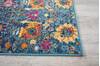 Nourison Passion Blue 110 X 210 Area Rug  805-102410 Thumb 4