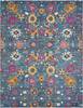 Nourison Passion Blue 80 X 100 Area Rug  805-102414 Thumb 0