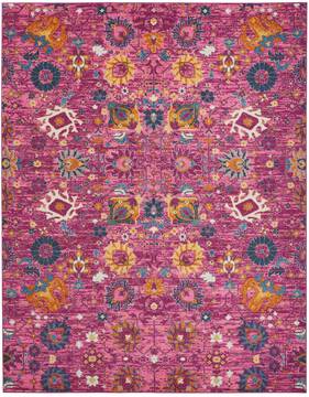 Nourison Passion Purple Rectangle 8x10 ft Polypropylene Carpet 102419