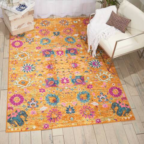 Nourison Passion Yellow 39 X 59 Area Rug 805-102426 Image 3