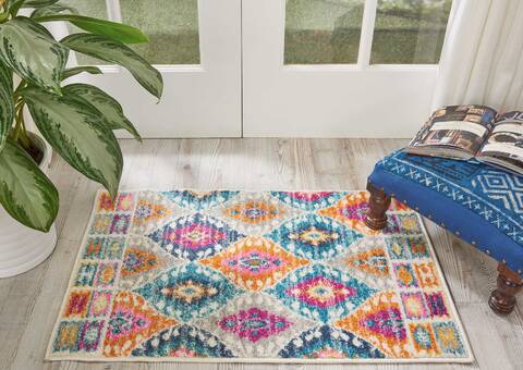 Nourison Passion Multicolor 110 X 210 Area Rug 805-102430 Image 3