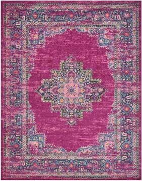 Nourison Passion Purple Rectangle 8x10 ft Polypropylene Carpet 102439