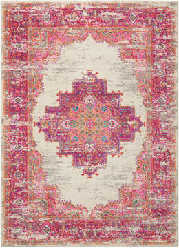 Nourison Passion Beige Rectangle 5x7 ft Polypropylene Carpet 102442