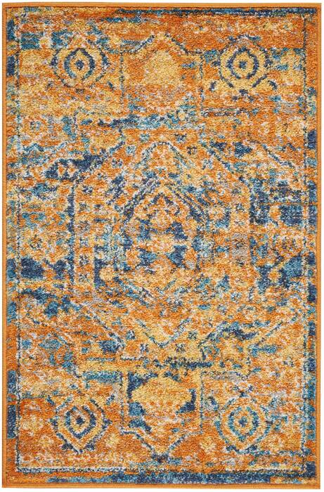 Nourison Passion Blue 110 X 210 Area Rug 805-102445 Image 0