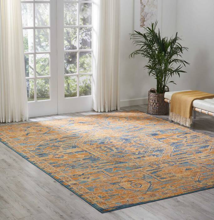 Nourison Passion Blue 80 X 100 Area Rug 805-102449 Image 3
