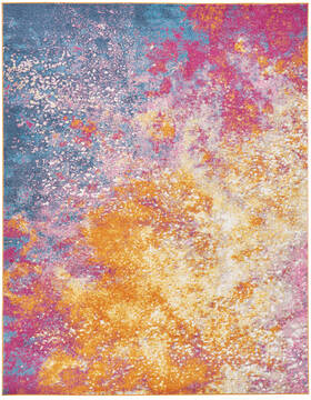 Nourison Passion Multicolor Rectangle 7x10 ft Polypropylene Carpet 102458