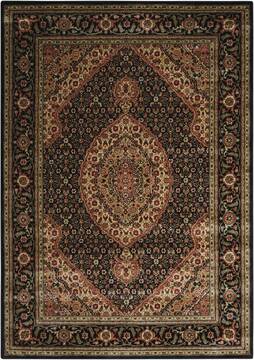 Nourison Persian Arts Black Rectangle 5x7 ft Polyester Carpet 102515