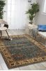 Nourison PERSIAN ARTS Blue 96 X 130 Area Rug 99446339249 805-102581 Thumb 1