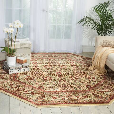 Nourison Heritage Hall Beige Octagon 79 X 79 Area Rug 805-102607 Image 3
