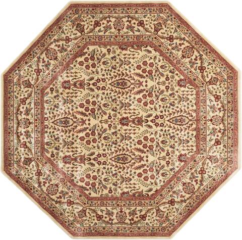Nourison Heritage Hall Beige Octagon 79 X 79 Area Rug 805-102607 Image 0