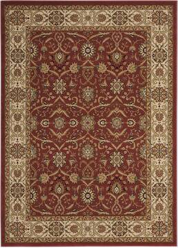 Nourison Persian Crown Red Rectangle 4x6 ft Polypropylene Carpet 102612