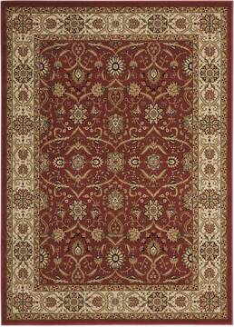 Nourison Persian Crown Red Rectangle 8x10 ft Polypropylene Carpet 102614