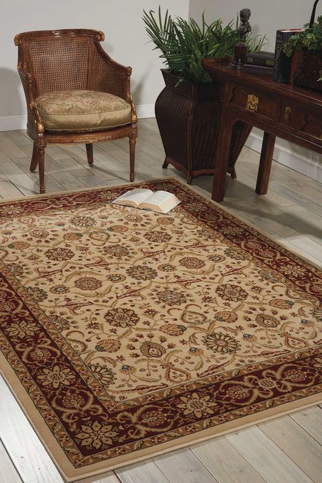 Nourison PERSIAN CROWN Beige 710 X 106 Area Rug 99446177940 805-102621 Image 1