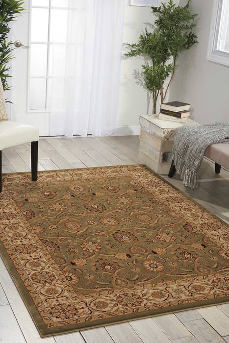 Nourison Persian Crown Green 53 X 74 Area Rug 805-102632 Image 3