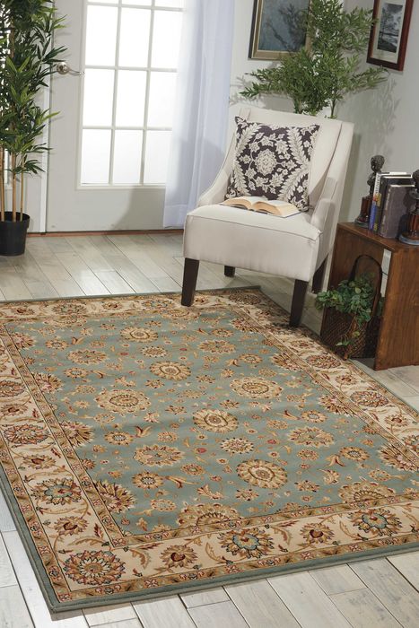 Nourison PERSIAN CROWN Blue 111 X 211 Area Rug 99446178350 805-102642 Image 1
