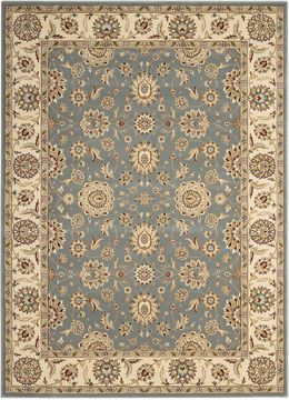 Nourison PERSIAN CROWN Blue Rectangle 2x3 ft polypropylene Carpet 102642