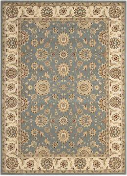 Nourison Persian Crown Blue Rectangle 9x13 ft Polypropylene Carpet 102648