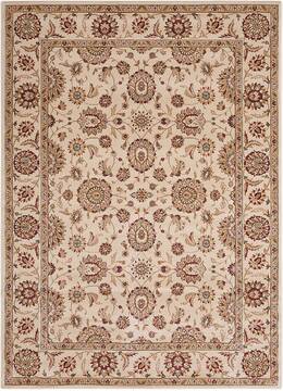 Nourison Persian Crown Beige Rectangle 5x7 ft Polypropylene Carpet 102672