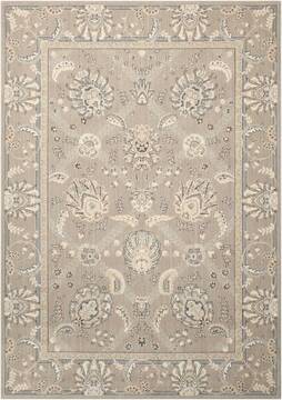 Nourison Persian Empire Grey Rectangle 4x6 ft Wool Carpet 102713