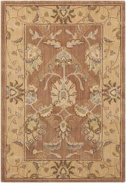 Nourison Persian Empire Brown Rectangle 2x3 ft Wool Carpet 102725