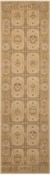 Nourison Persian Empire Beige Runner 6 to 9 ft Wool Carpet 102733