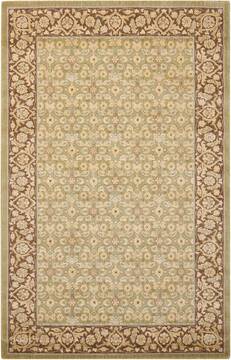 Nourison Persian Empire Green Rectangle 5x7 ft Wool Carpet 102776