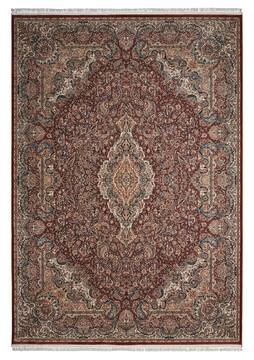 Nourison Persian Palace Blue Rectangle 4x6 ft Polyester Carpet 102789