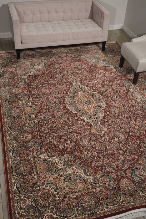 Nourison Persian Palace Blue 710 X 1010 Area Rug 805-102791 Image 3