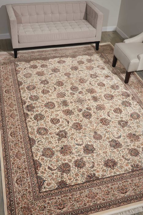 Nourison PERSIAN PALACE Beige 99 X 139 Area Rug 99446333056 805-102796 Image 1