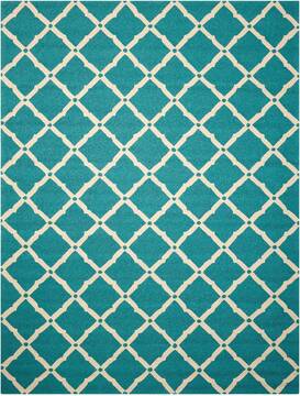 Nourison Portico Blue Rectangle 8x10 ft Polypropylene Carpet 102806