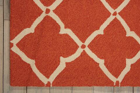 Nourison Portico Orange 80 X 106 Area Rug 805-102818 Image 1