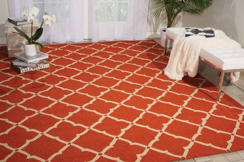 Nourison Portico Orange 80 X 106 Area Rug 805-102818 Image 3