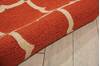 Nourison Portico Orange 80 X 106 Area Rug  805-102818 Thumb 2