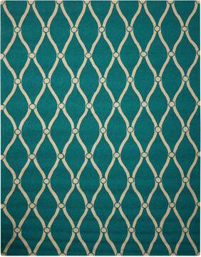 Nourison Portico Blue Rectangle 8x10 ft Polypropylene Carpet 102830
