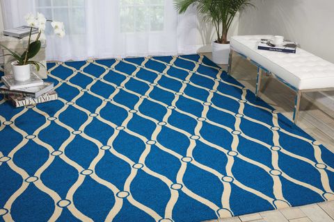 Nourison PORTICO Blue 100 X 130 Area Rug 99446217356 805-102831 Image 1